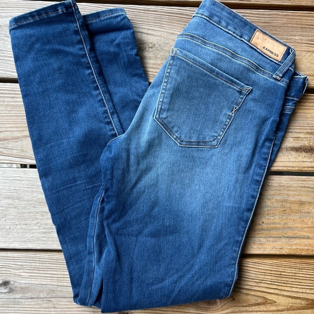 Express Stretch Legging Low Rise Women's Denim Skinny Jeans Size 8L